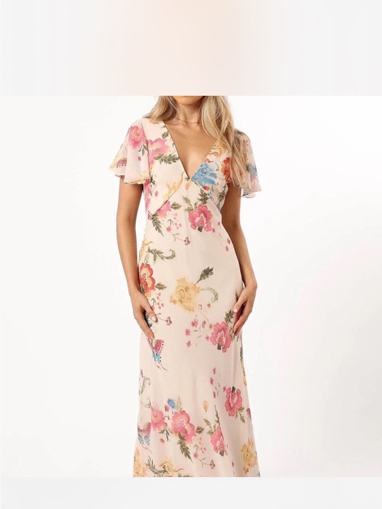 Petal & Pup Dresses & Skirts - Petal & Pup Blush Floral V-Neck Maxi Dress